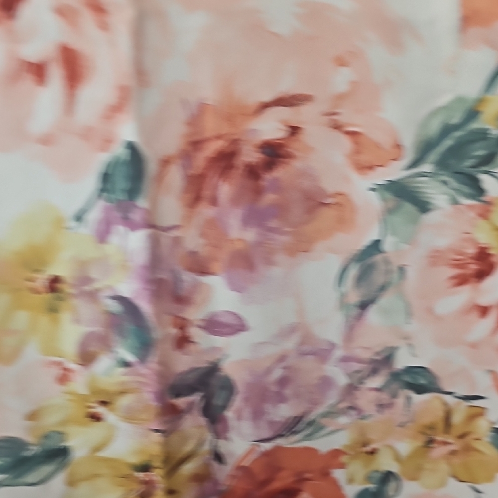 Serengeti Vibrant Floral Blouse - Pink, Orange, Purple - Picture 5 of 8